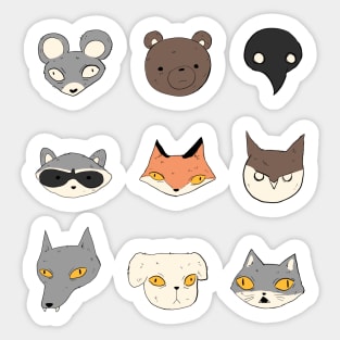 Animals illustration Sticker